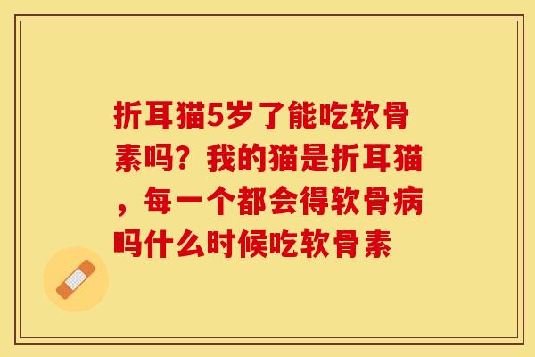 折耳猫5岁了能吃软骨素吗？我的猫是折耳猫，每一个都会得软骨病吗什么时候吃软骨素
