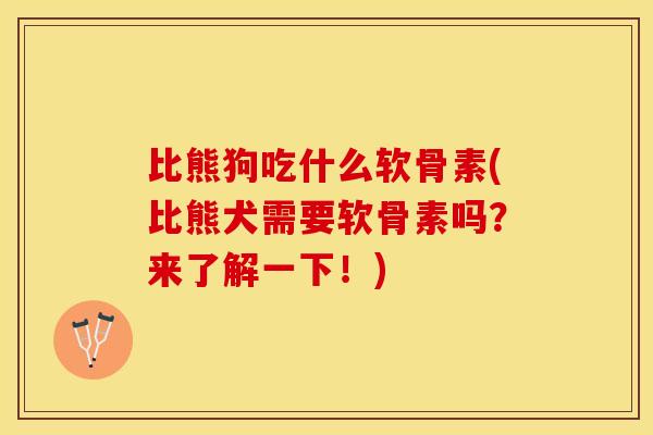比熊狗吃什么软骨素(比熊犬需要软骨素吗？来了解一下！)