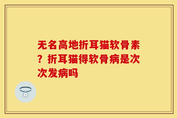 无名高地折耳猫软骨素？折耳猫得软骨病是次次发病吗
