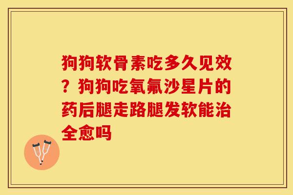 狗狗软骨素吃多久见效？狗狗吃氧氟沙星片的药后腿走路腿发软能治全愈吗