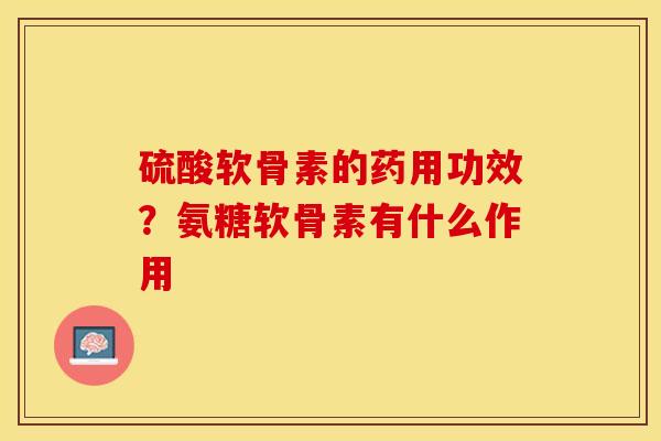 硫酸软骨素的药用功效?氨糖软骨素有什么作用-第1张图片-关节保镖 硫酸软骨素的药用功效?氨糖软骨素有什么作用-第1张图片-关节保镖