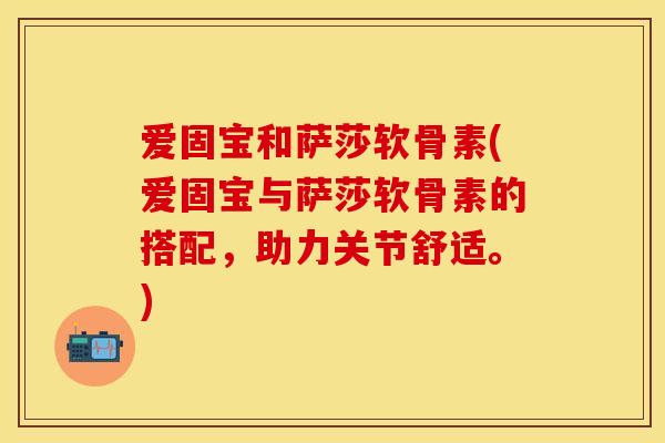 爱固宝和萨莎软骨素(爱固宝与萨莎软骨素的搭配，助力关节舒适。)