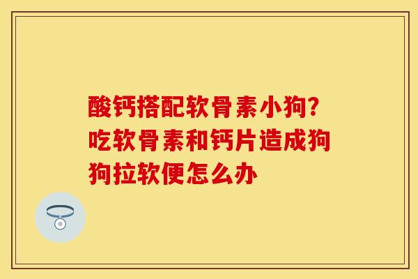 酸钙搭配软骨素小狗？吃软骨素和钙片造成狗狗拉软便怎么办