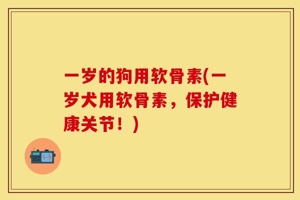 一岁的狗用软骨素(一岁犬用软骨素，保护健康关节！)