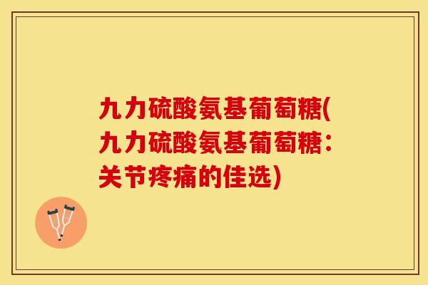 九力硫酸氨基葡萄糖(九力硫酸氨基葡萄糖：关节疼痛的佳选)