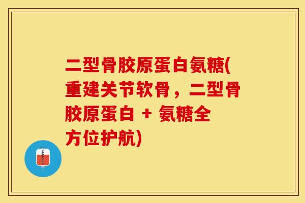 二型骨胶原蛋白氨糖(重建关节软骨，二型骨胶原蛋白 + 氨糖全方位护航)