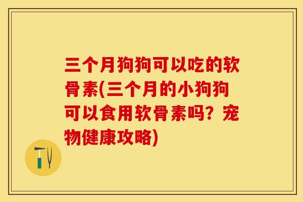 三个月狗狗可以吃的软骨素(三个月的小狗狗可以食用软骨素吗？宠物健康攻略)