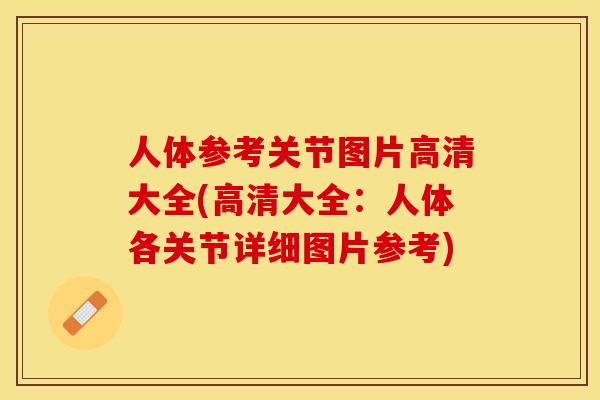 人体参考关节图片高清大全(高清大全：人体各关节详细图片参考)