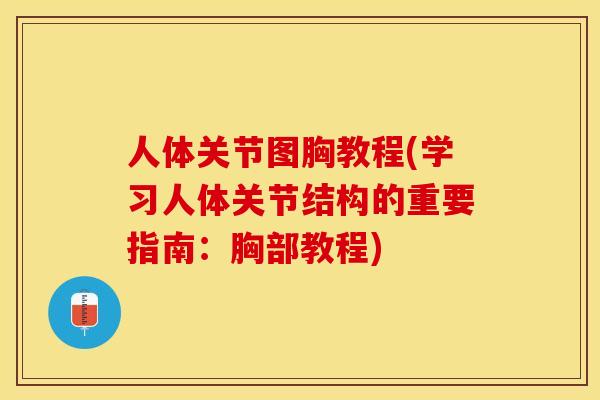 人体关节图胸教程(学习人体关节结构的重要指南：胸部教程)