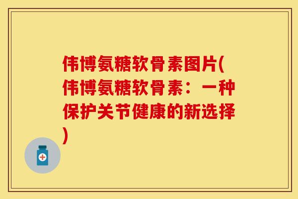 伟博氨糖软骨素图片(伟博氨糖软骨素：一种保护关节健康的新选择)