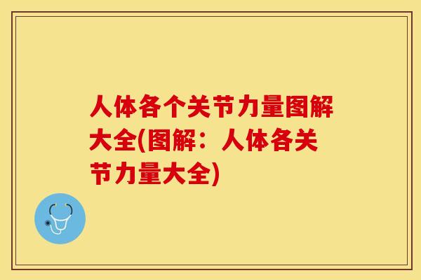 人体各个关节力量图解大全(图解：人体各关节力量大全)