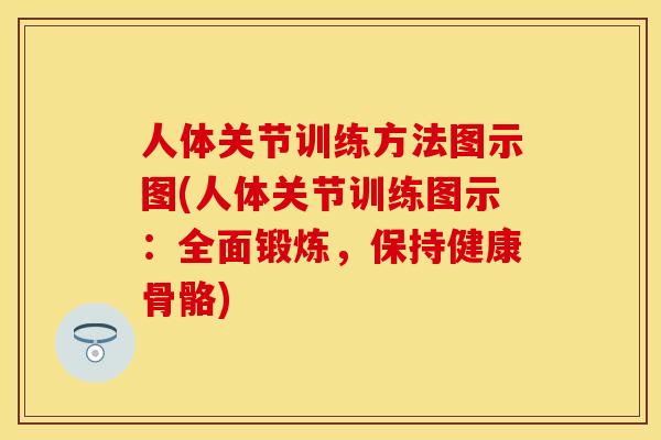 人体关节训练方法图示图(人体关节训练图示：全面锻炼，保持健康骨骼)
