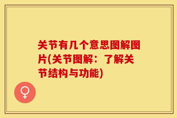 关节有几个意思图解图片(关节图解：了解关节结构与功能)