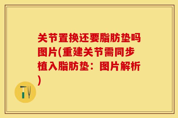 关节置换还要脂肪垫吗图片(重建关节需同步植入脂肪垫：图片解析)