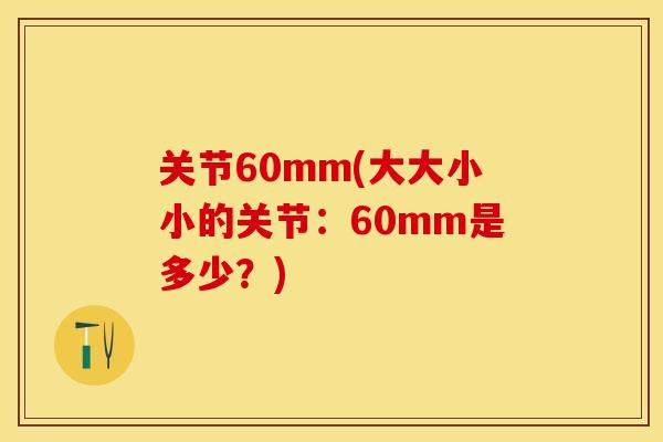关节60mm(大大小小的关节：60mm是多少？)