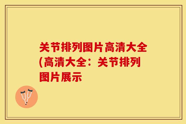 关节排列图片高清大全(高清大全：关节排列图片展示