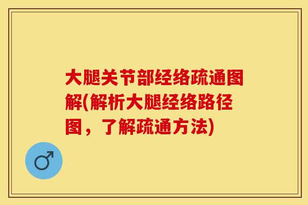 大腿关节部经络疏通图解(解析大腿经络路径图，了解疏通方法)