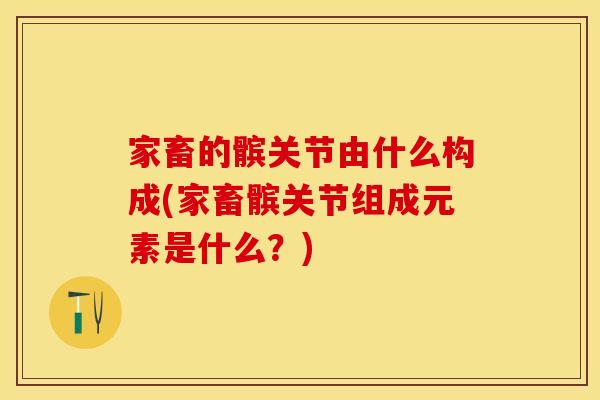 家畜的髌关节由什么构成(家畜髌关节组成元素是什么？)