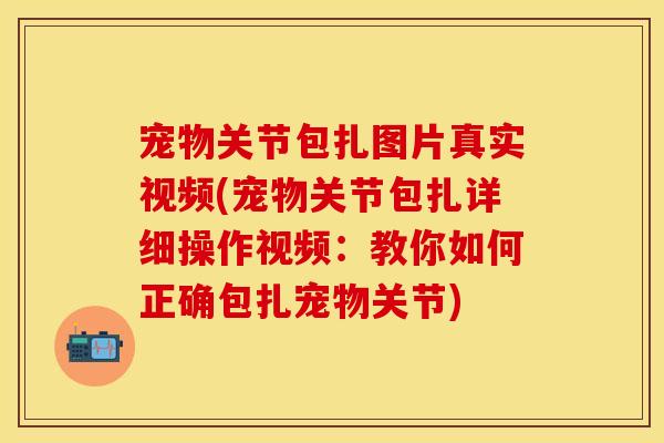宠物关节包扎图片真实视频(宠物关节包扎详细操作视频：教你如何正确包扎宠物关节)