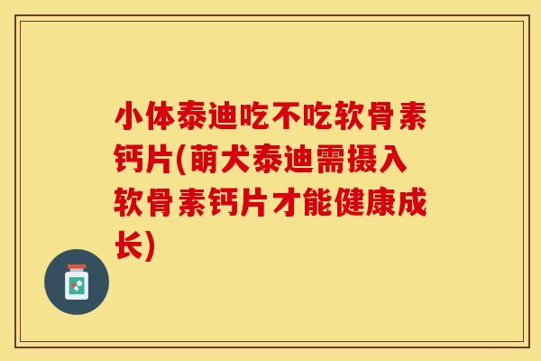 小体泰迪吃不吃软骨素钙片(萌犬泰迪需摄入软骨素钙片才能健康成长)