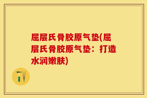屈层氏骨胶原气垫(屈层氏骨胶原气垫：打造水润嫩肤)