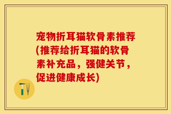 宠物折耳猫软骨素推荐(推荐给折耳猫的软骨素补充品，强健关节，促进健康成长)