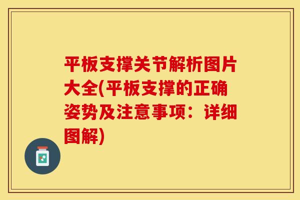 平板支撑关节解析图片大全(平板支撑的正确姿势及注意事项：详细图解)