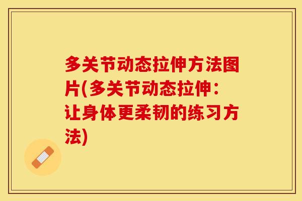 多关节动态拉伸方法图片(多关节动态拉伸：让身体更柔韧的练习方法)