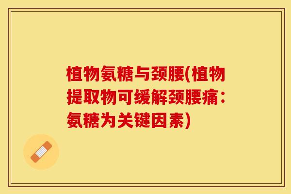 植物氨糖与颈腰(植物提取物可缓解颈腰痛：氨糖为关键因素)