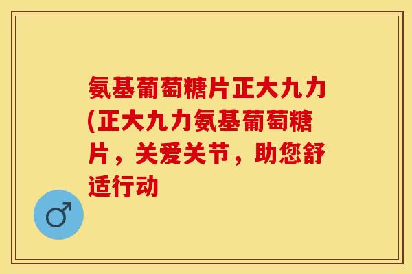 氨基葡萄糖片正大九力(正大九力氨基葡萄糖片，关爱关节，助您舒适行动