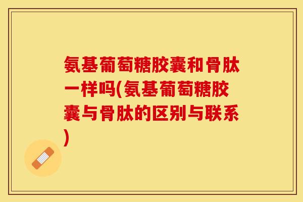 氨基葡萄糖胶囊和骨肽一样吗(氨基葡萄糖胶囊与骨肽的区别与联系)