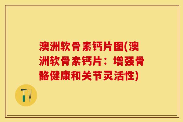 澳洲软骨素钙片图(澳洲软骨素钙片：增强骨骼健康和关节灵活性)