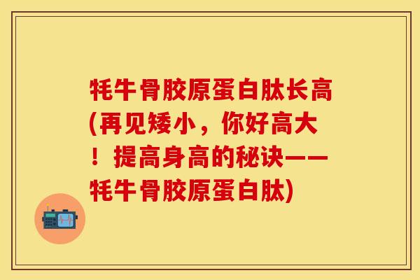 牦牛骨胶原蛋白肽长高(再见矮小，你好高大！提高身高的秘诀——牦牛骨胶原蛋白肽)