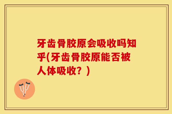 牙齿骨胶原会吸收吗知乎(牙齿骨胶原能否被人体吸收？)