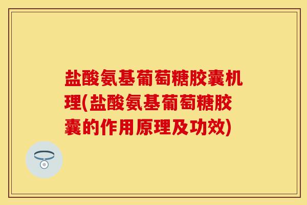 盐酸氨基葡萄糖胶囊机理(盐酸氨基葡萄糖胶囊的作用原理及功效)
