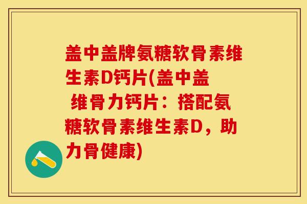 盖中盖牌氨糖软骨素维生素D钙片(盖中盖  维骨力钙片：搭配氨糖软骨素维生素D，助力骨健康)