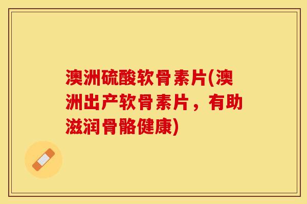 澳洲硫酸软骨素片(澳洲出产软骨素片，有助滋润骨骼健康)