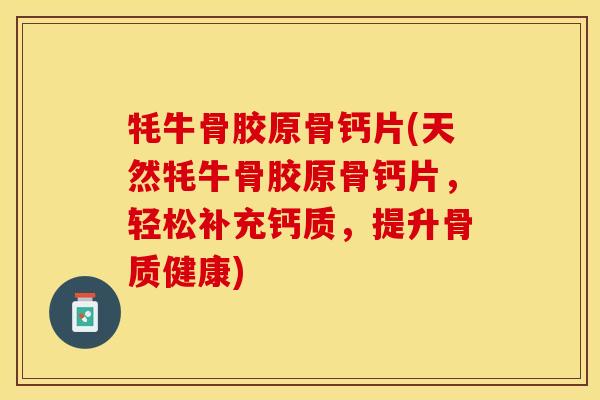 牦牛骨胶原骨钙片(天然牦牛骨胶原骨钙片，轻松补充钙质，提升骨质健康)