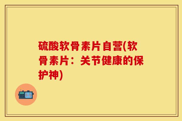 硫酸软骨素片自营(软骨素片：关节健康的保护神)
