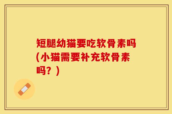短腿幼猫要吃软骨素吗(小猫需要补充软骨素吗？)