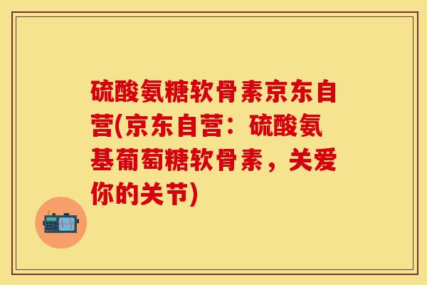 硫酸氨糖软骨素京东自营(京东自营：硫酸氨基葡萄糖软骨素，关爱你的关节)