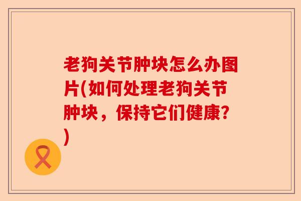 老狗关节肿块怎么办图片(如何处理老狗关节肿块，保持它们健康？)